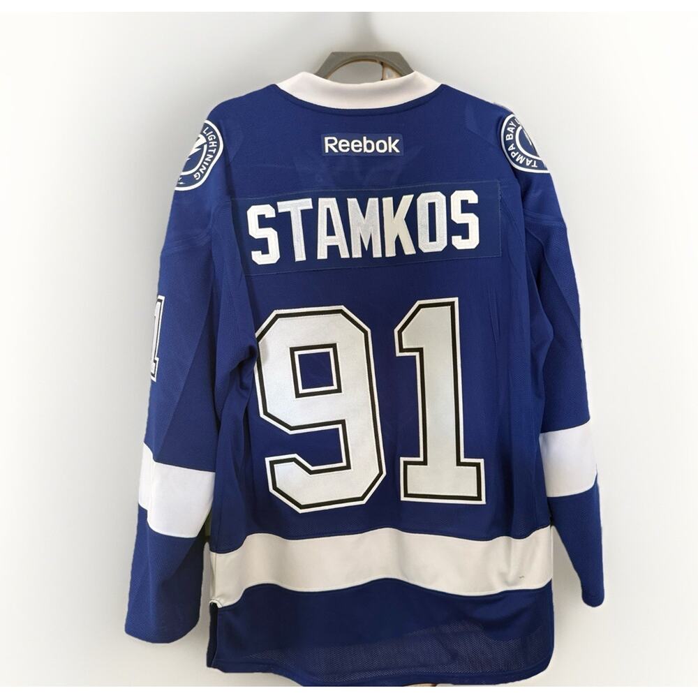 NHL Reebok Tampa Bay Lightning Stamkos Blue Youth Hockey Jersey Size Medium
